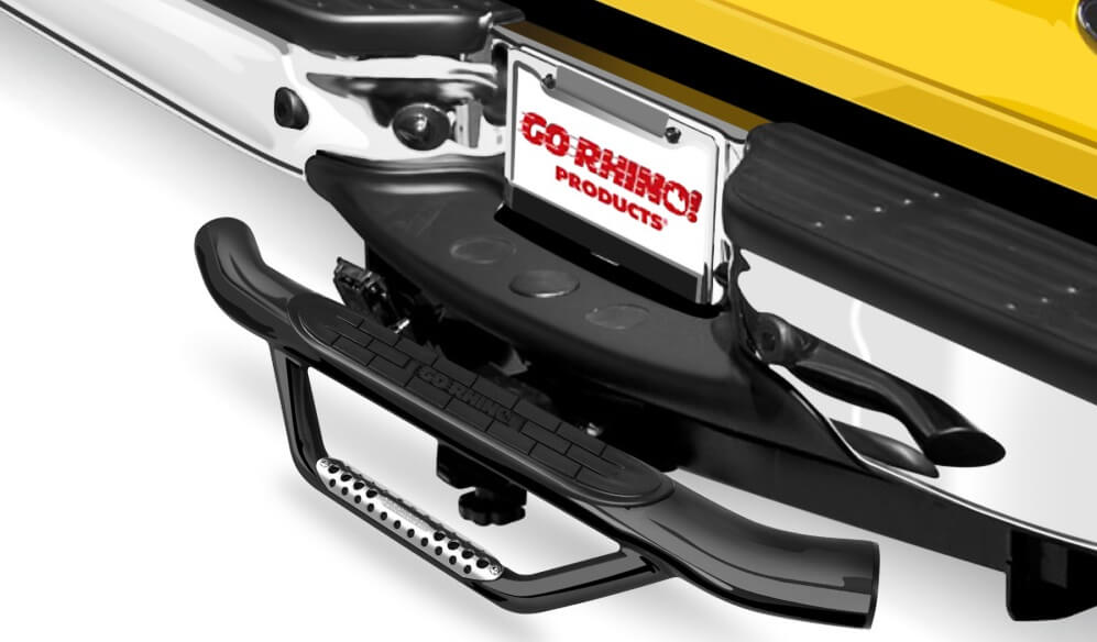 Gorhino dominator hitch step black on car